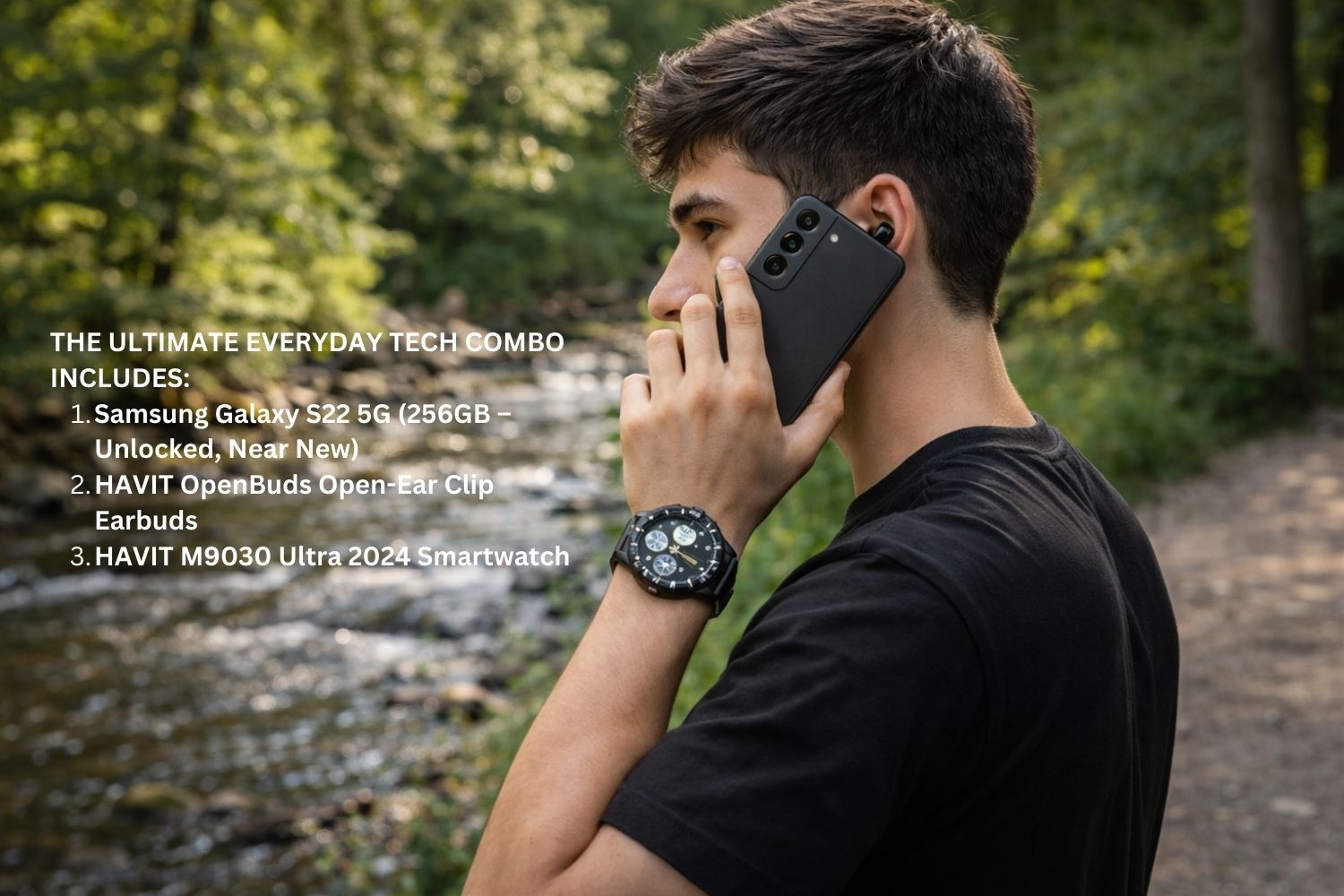 Rent phone watch earbuds river walk