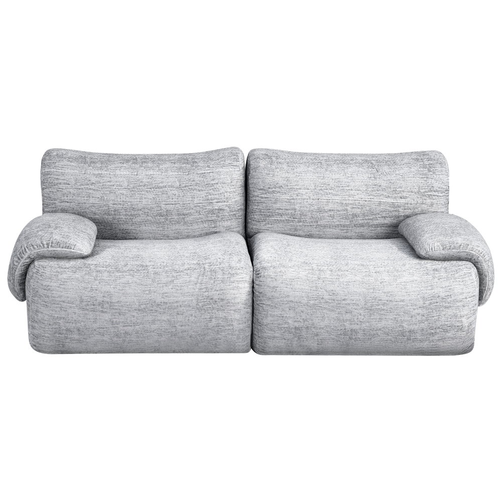 Artiss 2 seater modular sofa in light grey